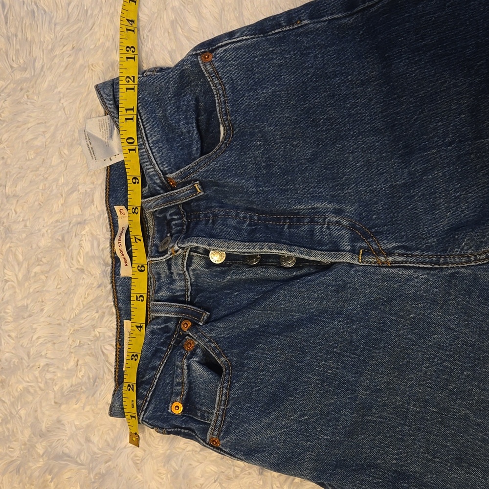 LEVIS RIBCAGE STRAIGHT ANKLE WOMEN'S JEANS SIZE 25 COLOR BLUE - Picture 7 of 12